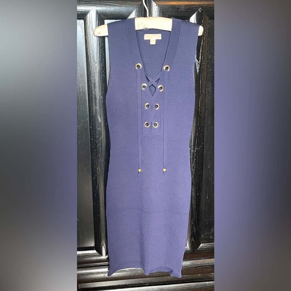 MICHAEL KORS jersey knit sleeveless dress